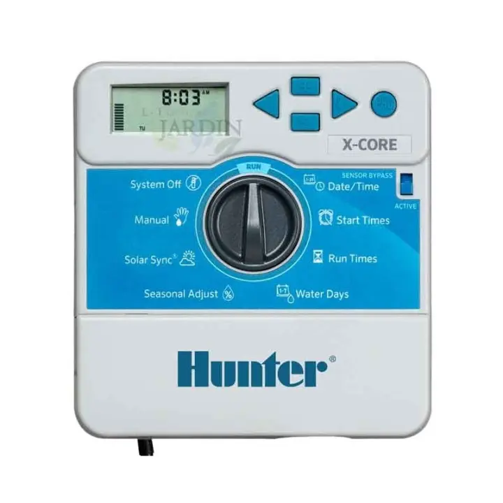 HUNTER Programador de riego Hunter Xcore 4 zonas interior | Automatización para sistemas de riego eléctricos de 4 zonas - 1