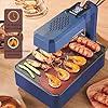 Parrilla Eléctrica Interior Sin Humo, Parrilla Multifuncional Antiadherente Pantalla LCD Cristal Líquido, Tiempo 1-80 Minutos/Ajuste Temperatura 80-280°/Bandeja para Hornear Grande 35 Cm - details 5