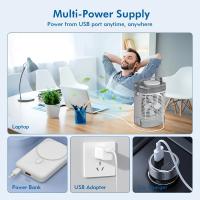 Condicionador de Aire Portátil, Mini Ventilador de 3 Velocidades con Enfriamiento por Evaporación, Control Remoto, Función Temporizador, Luz Nocturna de 7 Colores, 2 Modos de Rociado para Dormitorio, Oficina, Refrescante Personal - details 0