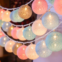 Luces De Navidad De 3M Con 20 LEDS En Forma De Bolitas De Algodón Cadena De Luces Para Decoración Exterior Jardín Calle Regalo De Año Nuevo - details 0