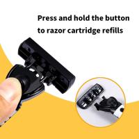 Afeitadora Manual Clásica Para Hombres Cuchilla Tres Capas Antiguo Estilo Ajuste De Corte Antiarrugas Cuchilla Suelta - details 2