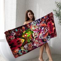 Toalla De Playa Microfibra H-Helluva Boss Terror Absorbente Rápida Secado Suave Yoga Natación Resort Escalada Toalla De Cuidado Personal Tamaño 76x182 Cm - details 4