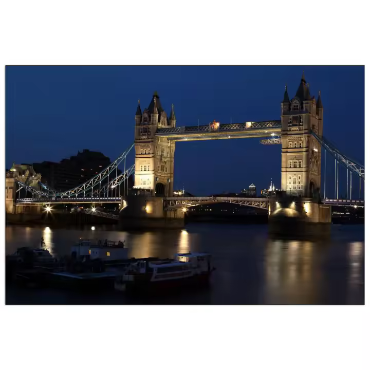 Panel Decorativo de Ciudad, Lito para Colgar. Estudio de Arte-Tower Bridge London - Cm 90x60 - 1