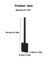 Juego De Cepillo De Inodoro Mini De Silicona Ecológico Montado En La Pared Y Stando Doble Propósito Fácil De Limpia Esquinas Del Inodoro - details 7