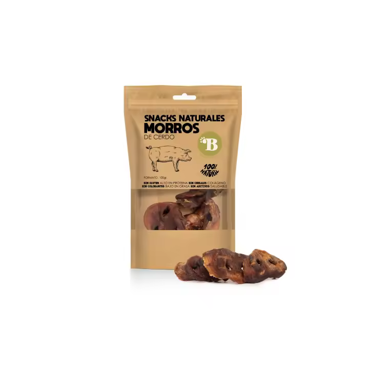 BIMORDISCOS Pet products - Morros de cerdo para perros | Snacks para Perros | Perros Todos Los Tamaños - 1