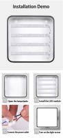 Panel De Luz LED 220V Piezas De Repuesto Para Lámpara Cuadrada Y Pared Luz Del Techo Modulable Ahorro De Energía Con Lente Y Tablero - details 4