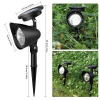 Lámparas De Pared Solar LED IP65 Impermeables Para Jardín Y Paisaje Exterior Luz Decorativa Para Villa Iluminación Solar Potenciada - details 6