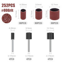 Kit De Bolas De Arena XCAN 252PCS Para Broca Dremel Y Uñas Herramientas Abrasivas De Grit 80 Con Mandril De 1/2 1/4 3/8 Pulgadas - details 1