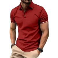 Camisa Polo Para Hombre De Manga Corta Verano Transpirable Basic Botones Ligero Suéter De Gimnasio Estilo Coreano Daily Polyester - details 7