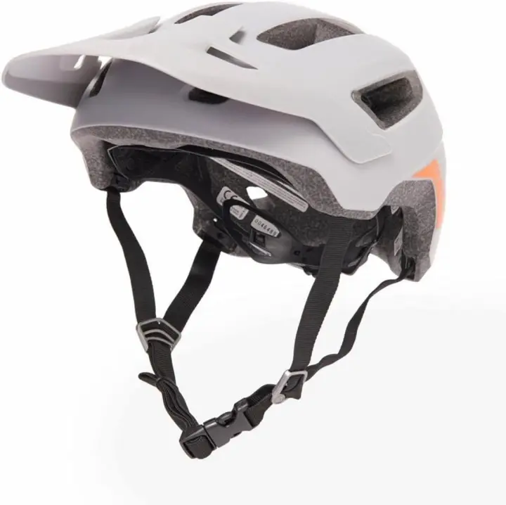 BELL - Casco para bicicleta - Universal Adulto - 53-60 cm - Alta calidad - Color Gris y detalles en Naranja - 1