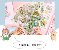 4 Hojas De Pegatinas De Decoración Con Patrón De Dibujos Animados Transparentes PET Para Decoración De Manos Y Estudiantes De Niñas Fresa Cereza - details 19