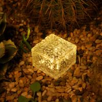 Luces Solares Para Jardín Luz De Piedra Helada Cubo Luz De Pista Al Aire Libre Impermeable Luces De Piso Solar Para Fiesta - details 9
