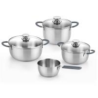BRA Master - Batería de Cocina 7 Piezas, Acero Inoxidable 18/10, Sin Antiadherente, Triple Fondo Difusor, Apta Inducción y Lavavajillas - details 0