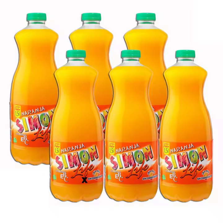 Don Simón Life - Zumo Naranja- 6 unidades de 1,5 L - 1