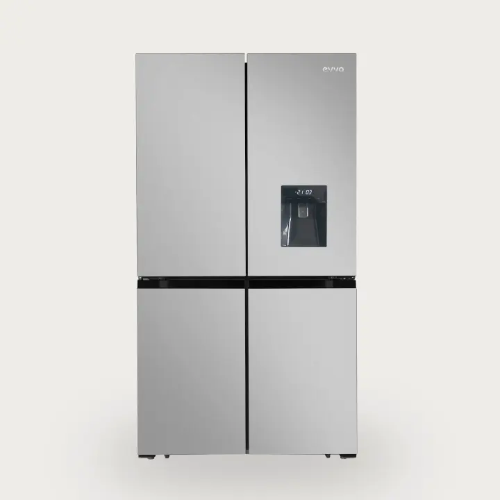 EVVO Frigorífico 4 puertas F100, Motor Inverter, Total No Frost, 321l + 169l, Dispensador de agua fría, Freon Free - 1