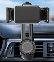 Soporte De Teléfono Móvil Para Ventilador De Coche Universal Clip Montaje Con Cabeza De Bola De 17 Mm Y Gancho Espiral Base Para GPS - details 6