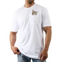 Camiseta De Algodón CLOOCL Con Diseño De Gato Tabby Y Dedo Medio Para Hombre Y Mujer Camiseta De Manga Corta Para El Verano Estilo Casual - details 11