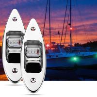 2pcs Lámpara De Navegación LED 12V Para Barco Luz Lateral Impermeable Resistente a La Corrosión Señal De Marina Para Yate - details 3