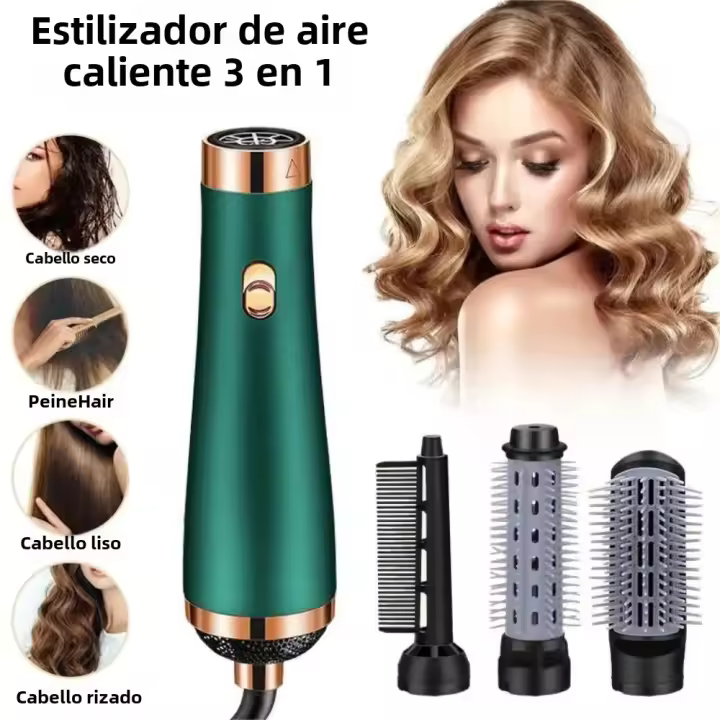 Herramienta 3 en 1 con 110000   Cepillo de aire RPM, secador de cuidado de iones negativos, peine multifuncional para secado por soplado - 1