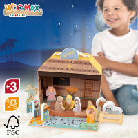 WOOMAX Belén de madera 14 piezas - details 4