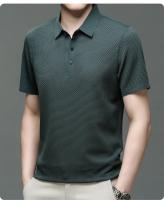 Camisa Polo Para Hombre Verano Manga Corta Seda Helada Fresca Y Transpirable Antisudoración Estilo Casual Negocios - details 27