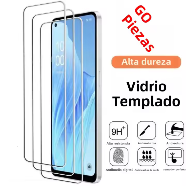 Protector de Pantalla De Vidrio Templado Para Realme X2 C11 9i P1 C51s 12 más 5G Narzo 70X 70 Pro 3 Unids HD Transparente - 1