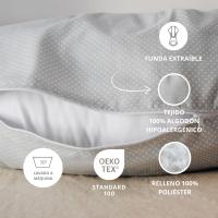 Cojín Lactancia para Dormir Bebé - Almohada Embarazada 180CM - Funda Intercambiable 100% Algodón - SEB MARKET - details 5