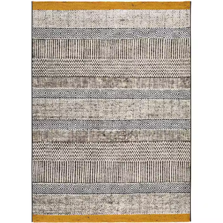 ATTICGO Alfombra de Interior Estilo Mosaico en Gris - Shiraz 16569 | 80x150, 120x170, 140x200, 160x230 cm - 1