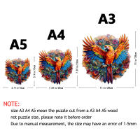 Puzzle De Madera De Colibrí Bonito Decoración Perfecta Para El Hogar Y Regalos De Vacaciones Puzzle Creativo Para Adultos Y Niños - details 2