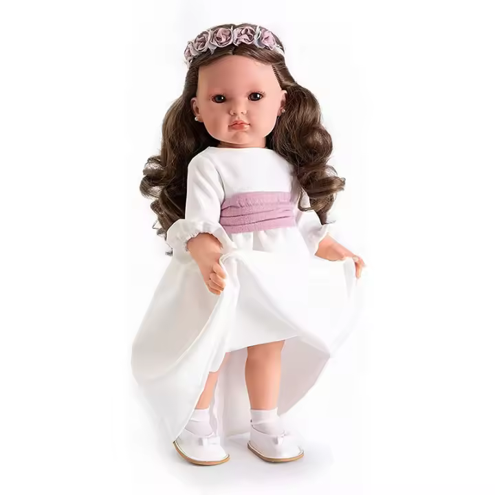 Muñeca Bella morena con traje de comunión de 45 cm Antonio Juan 28222 - 1