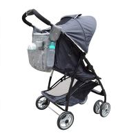 Bolsa de almacenamiento universal para cochecito de 14,6x12,2x7,5 pulgadas, Bolsa Grande impermeable para pañales de Bebe, 4 maneras de LeVar La mopila (GRIS) - details 1