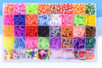 Juego De Manualidades Para Niños Set De Máquina Tejedora De Banda Arco Iris 40 Llaveros Tejidos DIY Juguetes Educativos - details 0