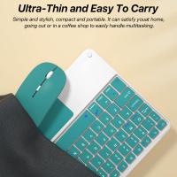 Teclado Bluetooth Con Touchpad Para iPad pro Mini Smart Phone Computadora Juego Dispositivos Recargables Tablero Tablet Laptap Wireless - details 8