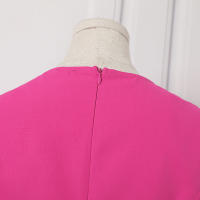 VONDA Vestido Mujer Verano 2024 Moda Casual A-Line Mini Con Bolsillo Cuello Redondo Manga Corta Sobremesa Trabajo Ropa Oversize - details 13
