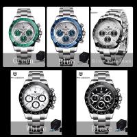 Reloj De Pulsera De Cuarzo Para Hombre PAGANI DESIGN 2024 Multi Zona Horaria 40MM Marca Top Lujo Cronógrafo VK63 Acero Inoxidable Resistente Al Agua - details 20