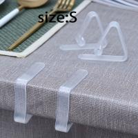 10pcs Clip De Tela Transparente Antideslizante Para Mesa Dispositivo De Fijación De Borde Plástico Utensilio Doméstico - details 0