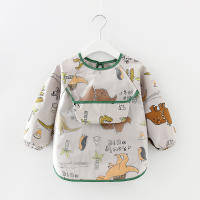 Bib De Bebé Impermeable Con Mangas Largas Para Recién Nacidos Ropa Protectora Antiestática Con Diseño De Dibujos Animados Talla 0-2 Años Unisex - details 0