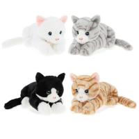 Keel Toys  Gatito de peluche 22 cms disponible en blanco, negro, gris, y marron.1 unidad, se envia aleatoriamente, si quiere uno en concreto nos lo comunique por chat y le enviaremos el deseado. - details 0