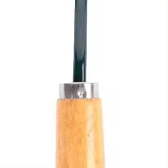 1x Paleta de mano con mango acolchado marrón - Juego de herramientas pequeñas para desherbar, cavar, plantar y bordar jardines - 1