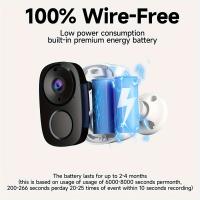 Camara Vigilancia WiFi interior,Cámara de Seguridad Inalámbrica para Exterior en Prueba de Agua, Resolución de Video de 3MP, Cámara CCTV with Batería de 5000mAh para Interiores, cloud/SD (Hasta 256G), Tres días de almacenamiento gratis en la nube - details 2