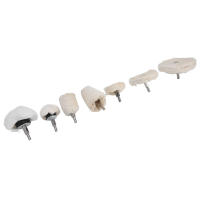 Kit De Pulido De Rueda De Linterna De Algodón Flanel Para Metal Y Vidrio Con Taladro De Rosca De 1/4 Pulgada Herramienta De Pulido Para Trabajos De Bricolaje - details 2