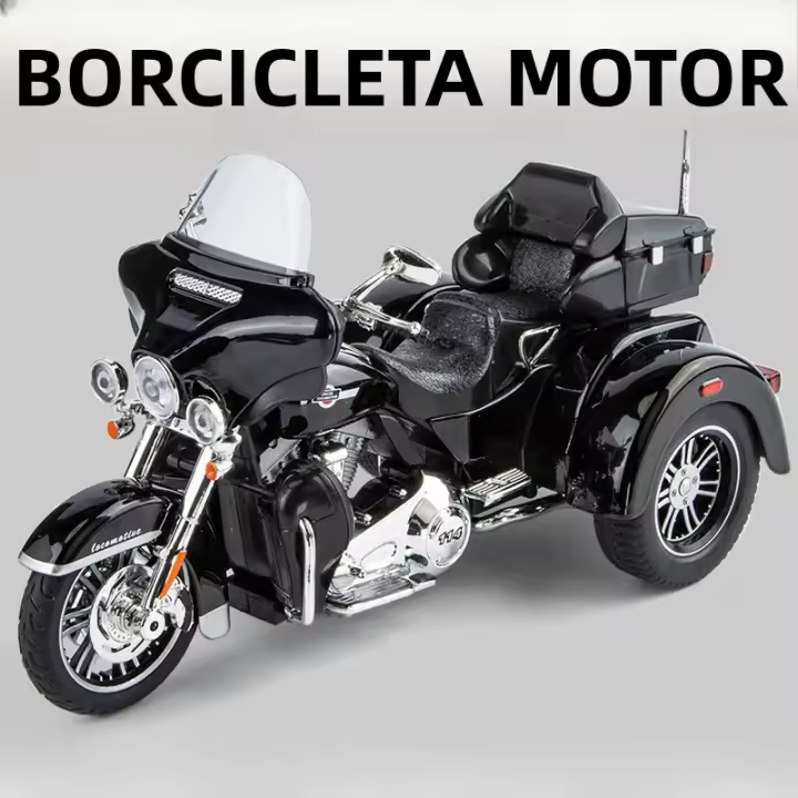 Modelo De Motocicleta a Escala 1:9 De Aleación De Metal Con Función De Retroceso Y Absorción De Choques Juguete De Colección Para Niños - 1