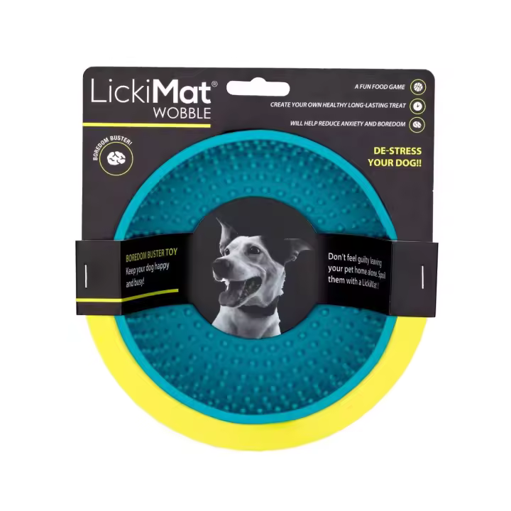 Comedero para Perro Lickimat Wobble Turquesa Goma - 1