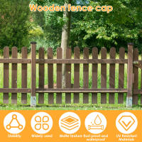 Cubiertas De Poste De Madera 12Pcs Resistente Al Calor Y Impermeable Para Proteger El Jardín Cubiertas De Pared De Jardín De Plástico Sólido - details 2