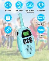 Paquete de 2 Walkie Talkies para niños, Pantalla LCD de 22Canales - details 2