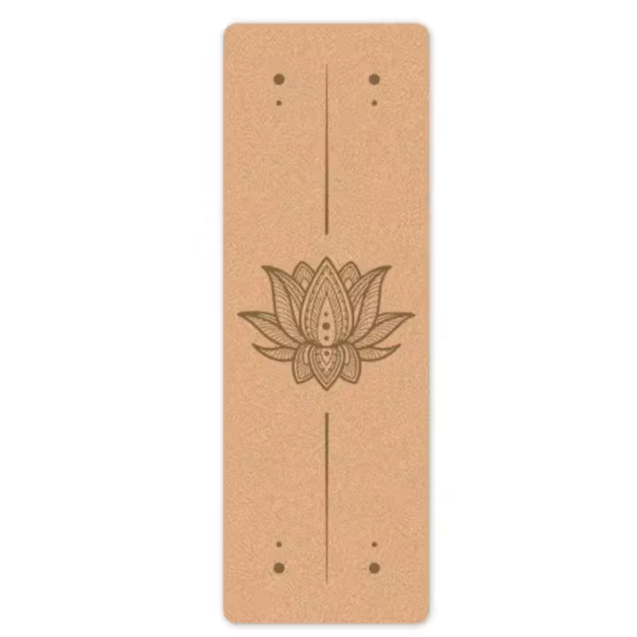 Ecologica Esterilla Yoga Antideslizante - Colchoneta Yoga de Corcho Natural, Incluye Correa de Hombro y Bolsa de Transporte,Para Yoga y Pilates,Esterilla Deporte - Yoga Mat 183 x 61CM - 1