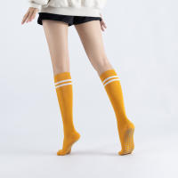 Calcetines De Yoga Para Mujer Antideslizantes Con Rayas Algodón Fitness Zumba Aeróbicos Pilates Deportes Interior Talla Calf-High - details 7