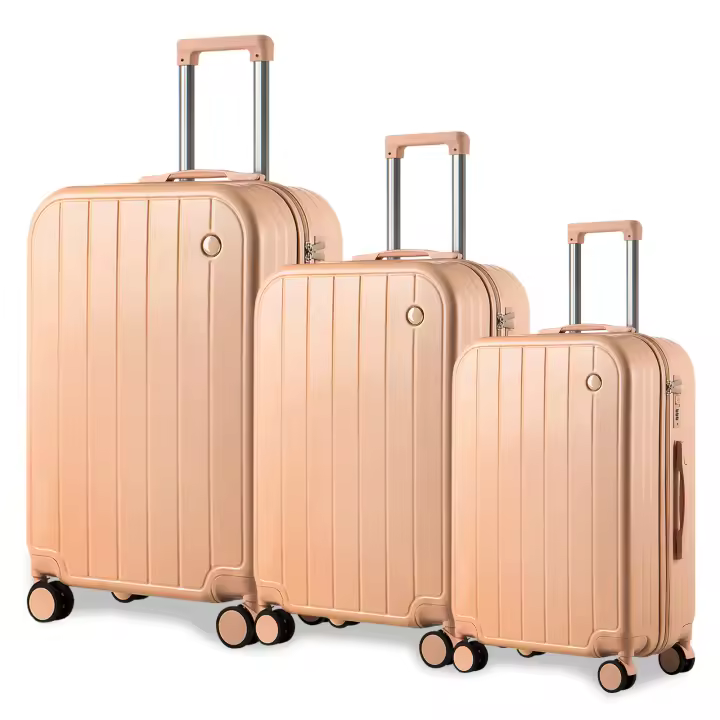 S7 STAR LG61251-LG61256 Set 3pcs Maleta de Viaje Rigida Resistente, Equipaje Dura de Viaje Trolley Juego con 4 Ruedas Giratorias 360°, Cabina Maleta Gran Capacidad con Mango Ajustable, Juegos de Equipaje 20/24/28in - 1