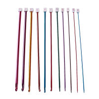 Juego De Agujas De Crocheteo Tunisiano Multicolor Aluminio Tamaño 11 Para Tejer Alfombras Y Coser Herramienta De Textil Para Adultos - details 2