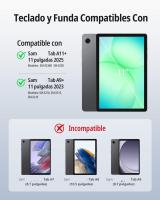 FGNS Funda con Teclado Español Ñ compatible para Sam Tab A9+ 11''(SM-X210/X216/X218)/ Tab A11+ 2025(SM-X230/X235/X236B), Teclado  Bluetooth Inalámbrico Desmontable con Funda y Portalápices - details 0